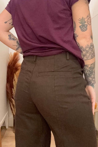 Elsie Brown Wide Leg Pants - Just Dani Boutique + Color Studio