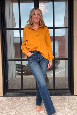 Emma Mustard Pullover - Just Dani Boutique + Color Studio