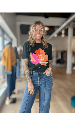 Fall Leaf Tee - Just Dani Boutique + Color Studio
