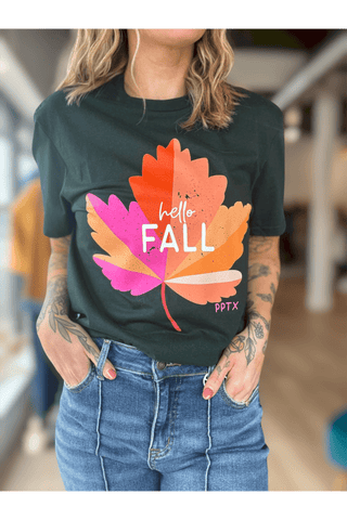 Fall Leaf Tee - Just Dani Boutique + Color Studio