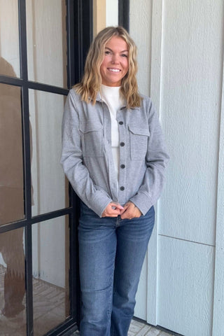 Faye Charcoal Jacket - Just Dani Boutique + Color Studio