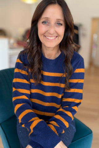 Frannie Striped Sweater - Just Dani Boutique + Color Studio
