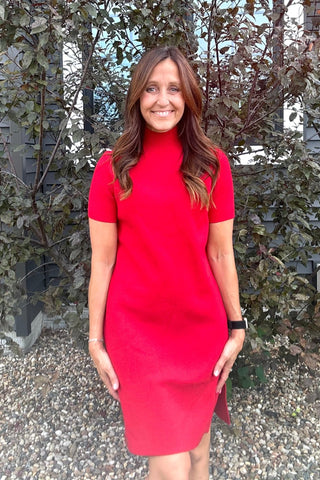 Freya Mock Neck Dress - Just Dani Boutique + Color Studio