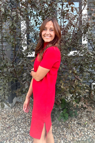 Freya Mock Neck Dress - Just Dani Boutique + Color Studio