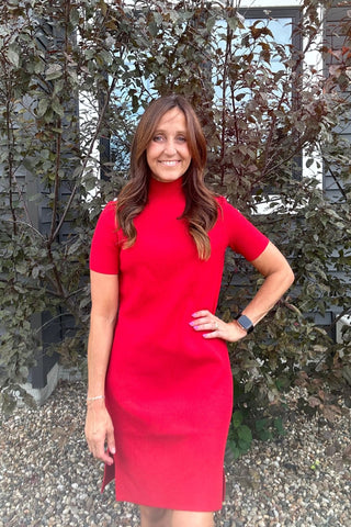 Freya Mock Neck Dress - Just Dani Boutique + Color Studio
