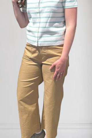 Gigi Khaki Wide Leg Pants - Just Dani Boutique + Color Studio