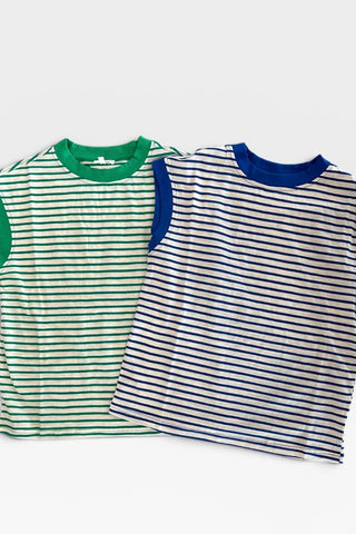 Ginger Nautical Cap Sleeve Striped Top - Just Dani Boutique + Color Studio
