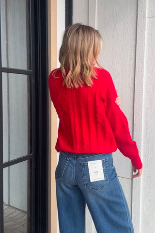 Gloria Long Sleeve Mock Neck Sweater - Just Dani Boutique + Color Studio