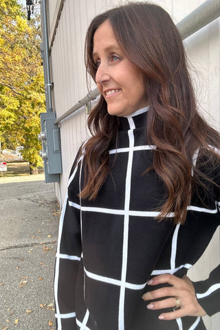 Gwen High Neck Sweater Dress - Just Dani Boutique + Color Studio