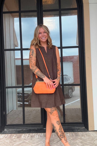 Gwen Sleeveless Woven Mini Dress - Just Dani Boutique + Color Studio