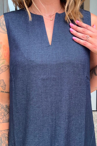 Gwen Sleeveless Woven Mini Dress - Just Dani Boutique + Color Studio