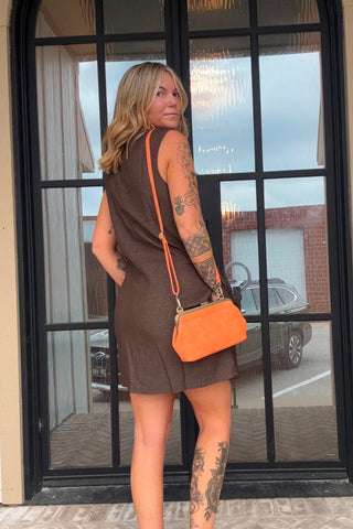 Gwen Sleeveless Woven Mini Dress - Just Dani Boutique + Color Studio