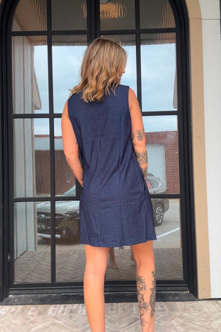 Gwen Sleeveless Woven Mini Dress - Just Dani Boutique + Color Studio