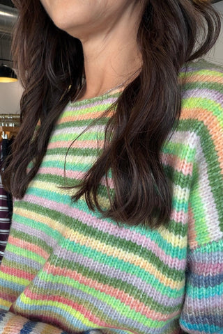 Gwenyth Knit Striped Sweater - Just Dani Boutique + Color Studio