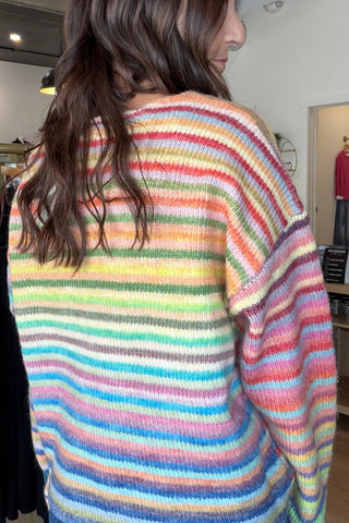 Gwenyth Knit Striped Sweater - Just Dani Boutique + Color Studio
