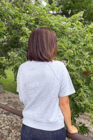 Harkyn French Terry Short Sleeve Top - Just Dani Boutique + Color Studio