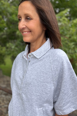 Harkyn French Terry Short Sleeve Top - Just Dani Boutique + Color Studio