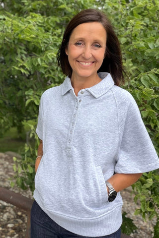 Harkyn French Terry Short Sleeve Top - Just Dani Boutique + Color Studio