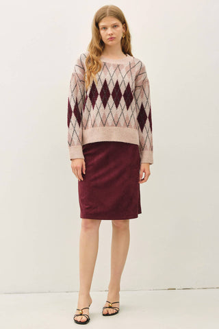 Harriet Faux Suede A-Line Skirt - Just Dani Boutique + Color Studio