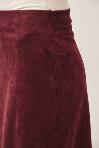 Harriet Faux Suede A-Line Skirt - Just Dani Boutique + Color Studio