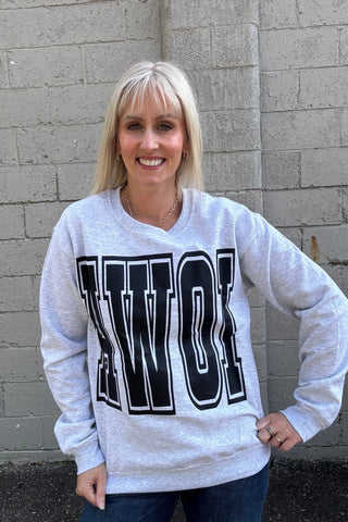Iowa Reversible Graphic Sweatshirt - The Funky Zebras Clear Lake