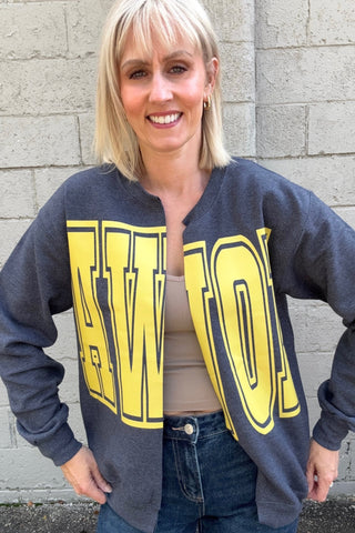 Iowa Split Cardigan - The Funky Zebras Clear Lake