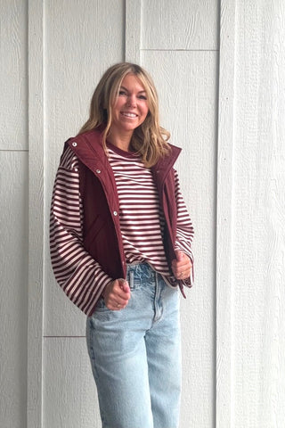 Iris Snap Puffer Vest - Just Dani Boutique + Color Studio