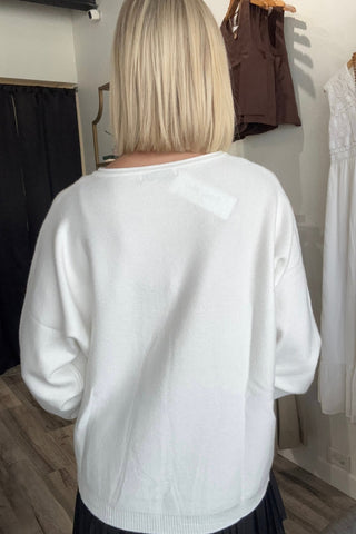 Isabelle Viscose Front Seam Round Neck Sweater - Just Dani Boutique + Color Studio