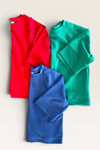 Jamie Scuba Elbow Sleeve Pullover Top - Just Dani Boutique + Color Studio