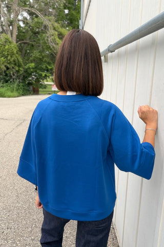 Jamie Scuba Elbow Sleeve Pullover Top - Just Dani Boutique + Color Studio