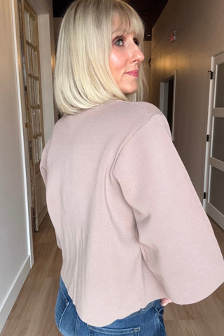 Janie Big Button Three Quarter Top - Just Dani Boutique + Color Studio