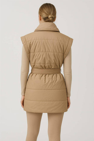 Jenni PADDED WRAP VEST WITH SHAWL COLLAR - The Funky Zebras Clear Lake