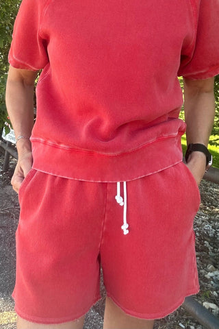 Jordan Red Shorts - The Funky Zebras Clear Lake