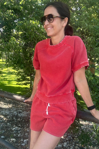 Jordan Red Shorts - The Funky Zebras Clear Lake