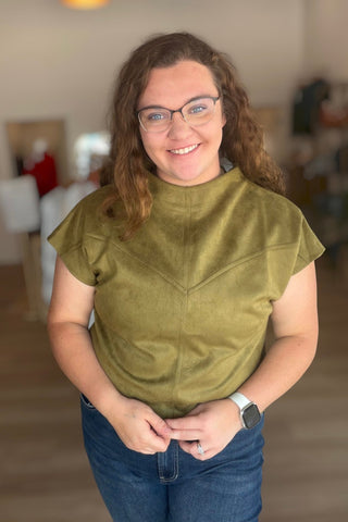 Kyla Suede Solid Top - Just Dani Boutique + Color Studio