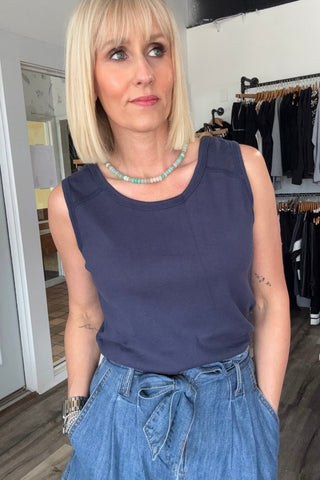 Laura Jersey Knit Scoop Neck Tank - Just Dani Boutique + Color Studio