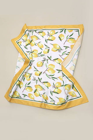 LEMON SILKY FEEL BANDANA SCARF - The Funky Zebras Clear Lake