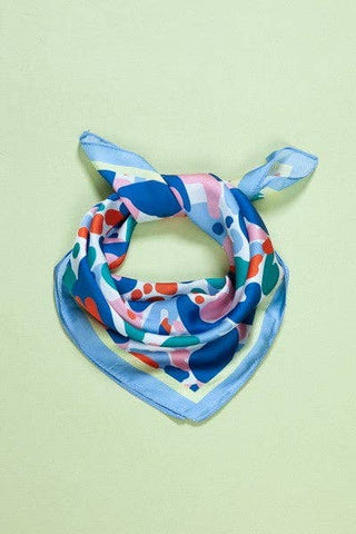 LEOPARD PRINT SILKY FEEL BANDANA SCARF - The Funky Zebras Clear Lake