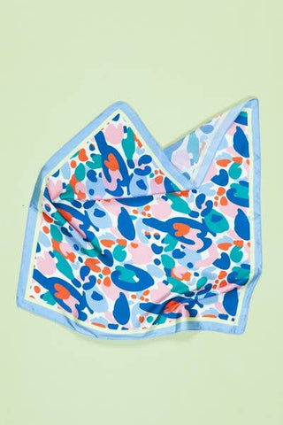 LEOPARD PRINT SILKY FEEL BANDANA SCARF - The Funky Zebras Clear Lake