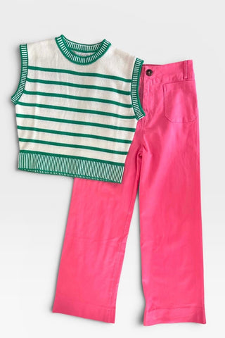 Lia Berry Wide Leg Patch Pocket Pants - Just Dani Boutique + Color Studio