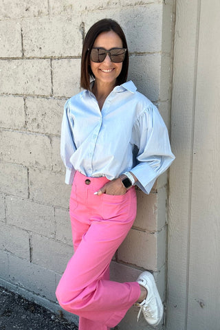 Lia Berry Wide Leg Patch Pocket Pants - Just Dani Boutique + Color Studio