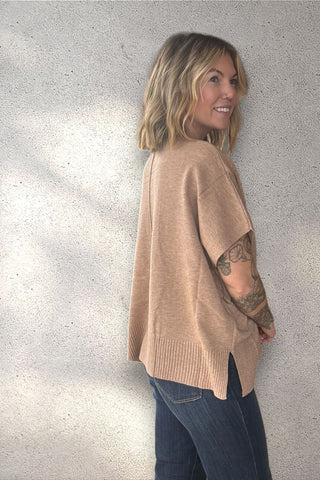 Caroline Camel Knit Top