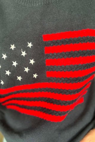 Lilian American Flag Sweater - Just Dani Boutique + Color Studio