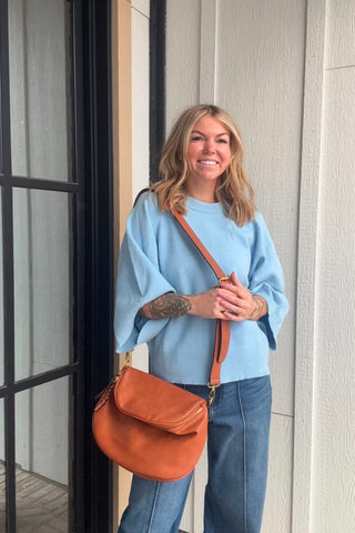 Linnea Raglan Short Wide Sleeve Sweater - Just Dani Boutique + Color Studio