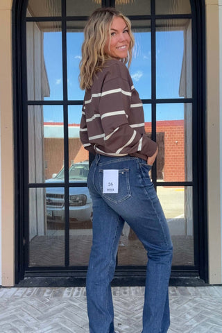 Loma Cream Striped Pullover - Just Dani Boutique + Color Studio