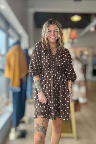 Lorna Polka Dot Dress - Just Dani Boutique + Color Studio