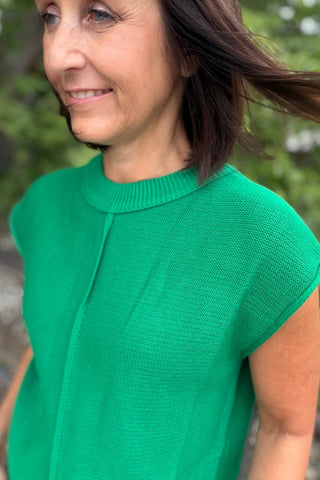 Lyn Center Seam Sleeveless Sweater - Just Dani Boutique + Color Studio