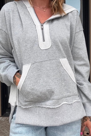 Makayla Gray Hoodie - Just Dani Boutique + Color Studio
