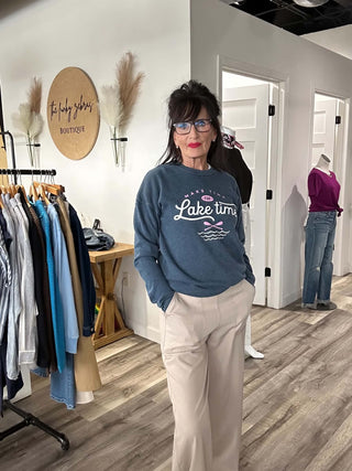 Make Time for Lake Time Graphic Sweatshirt - Just Dani Boutique + Color Studio