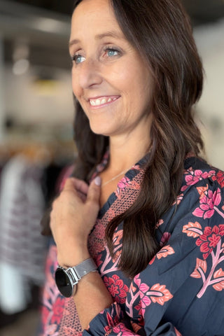 Mara Floral Ruffle Top - Just Dani Boutique + Color Studio